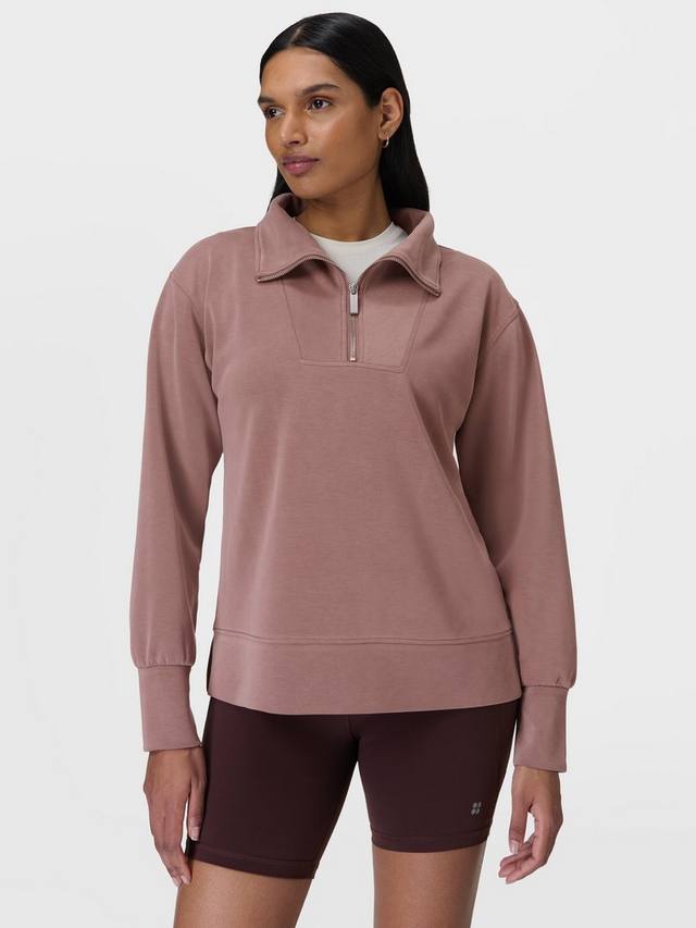 Свитшот с молнией до половины в технике sand wash Sweaty Betty, Fawn Brown
Свитшот с молнией до половины в технике sand wash Sweaty Betty, Fawn Brown