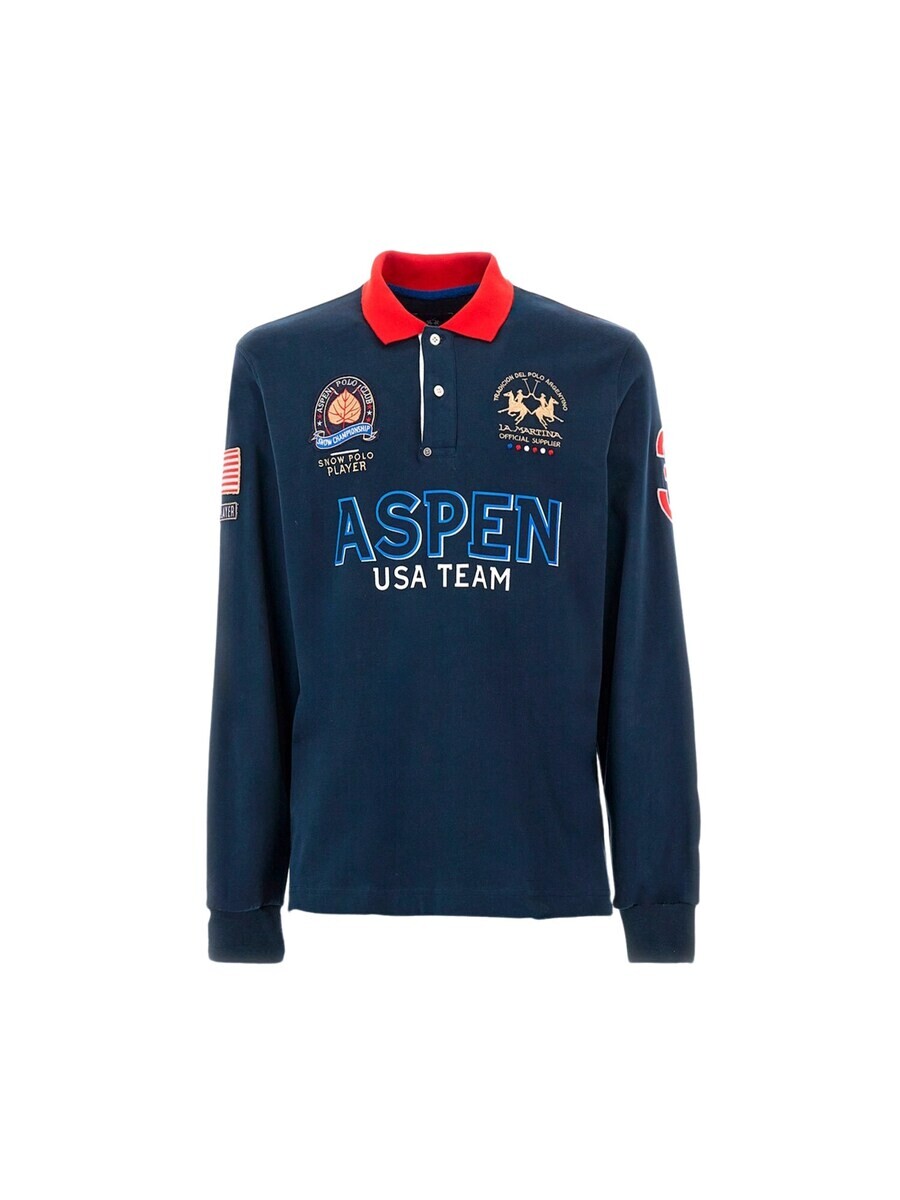 Футболка La Martina Waylin, цвет Night blue/Azure
Футболка La Martina Waylin, цвет Night blue/Azure