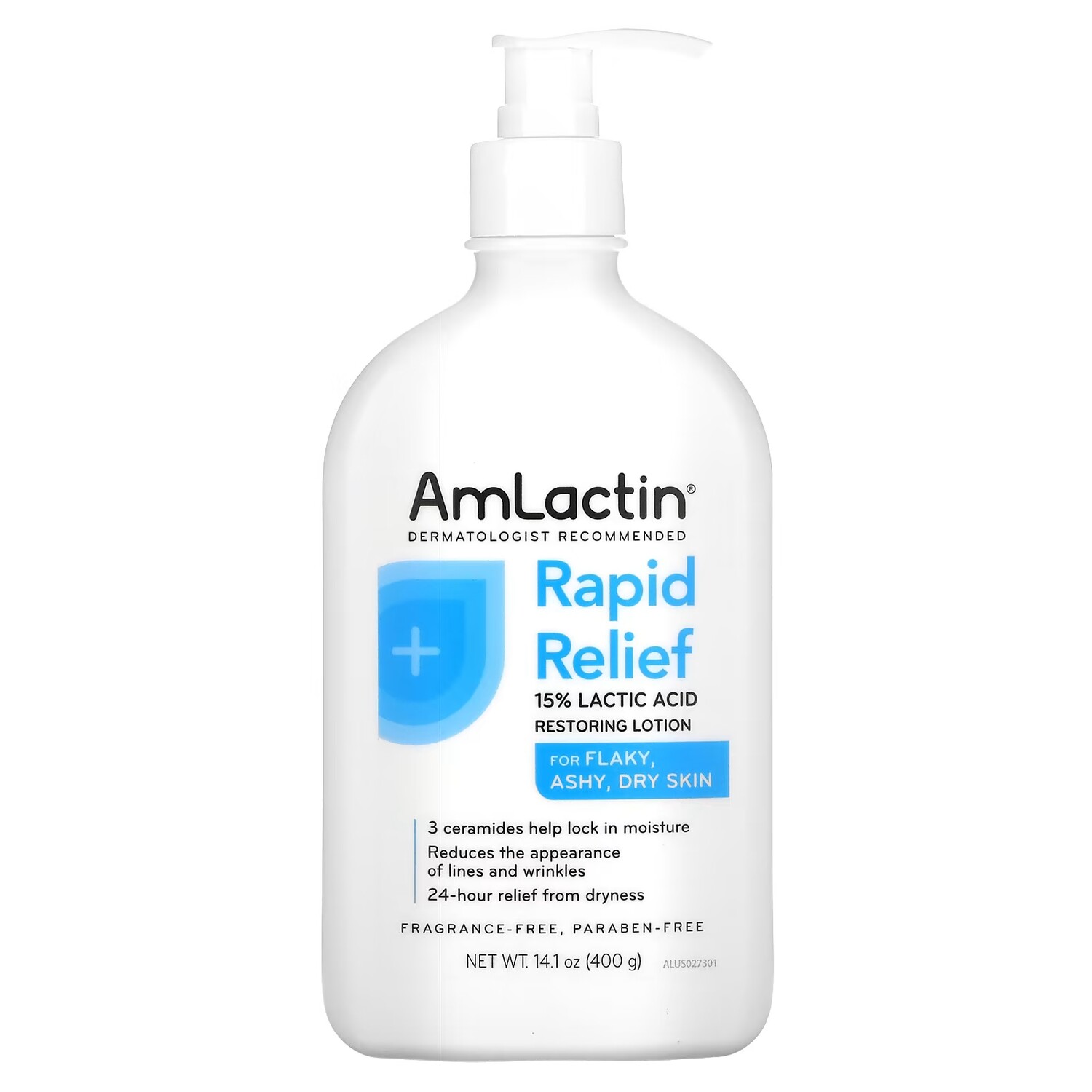 Лосьон восстанавливающий AmLactin Rapid Relief без ароматизатора, 400 г 
Лосьон восстанавливающий AmLactin Rapid Relief без ароматизатора, 400 г