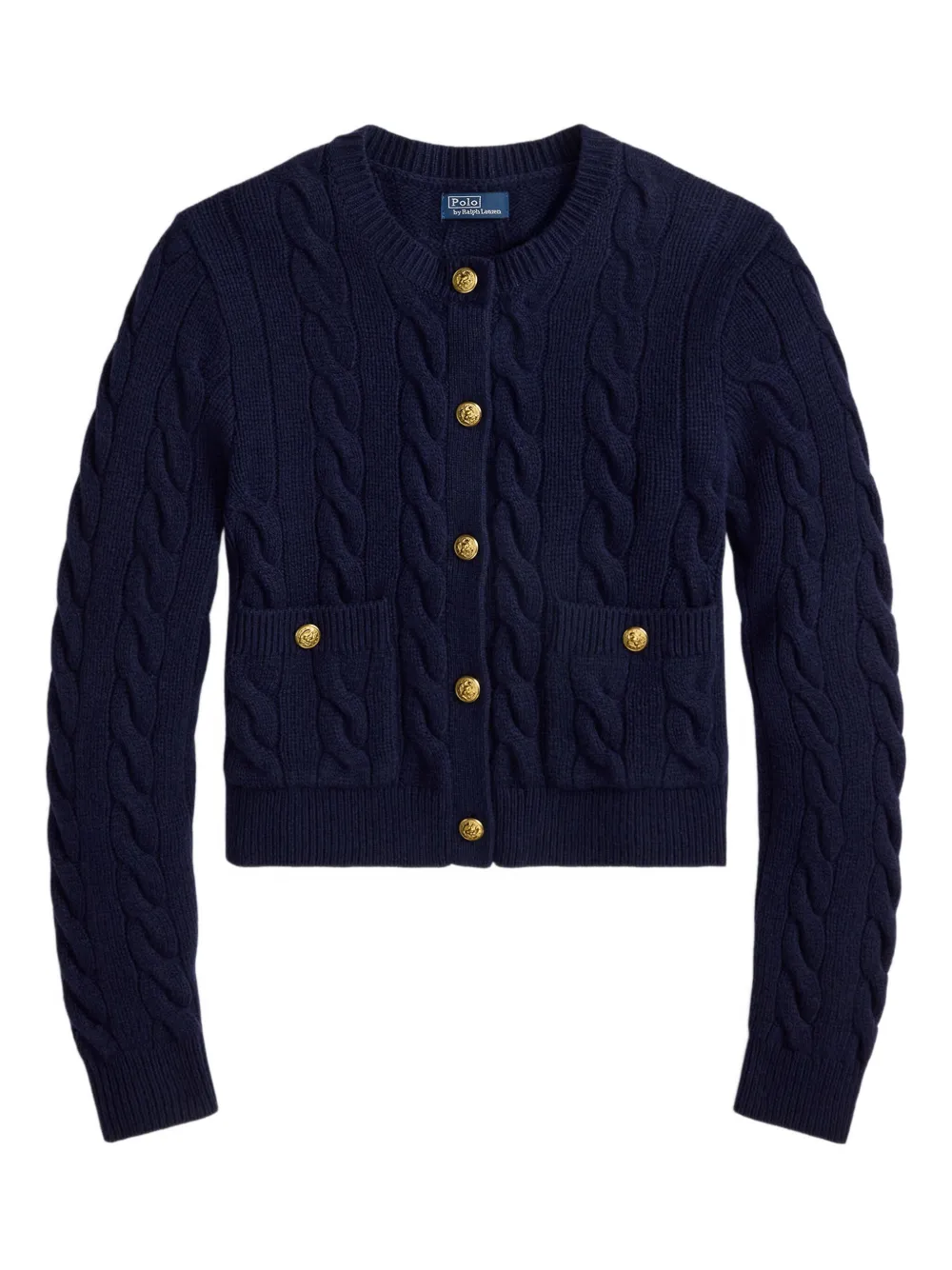 Кардиган фактурной вязки POLO RALPH LAUREN, синий 
Кардиган фактурной вязки POLO RALPH LAUREN, синий