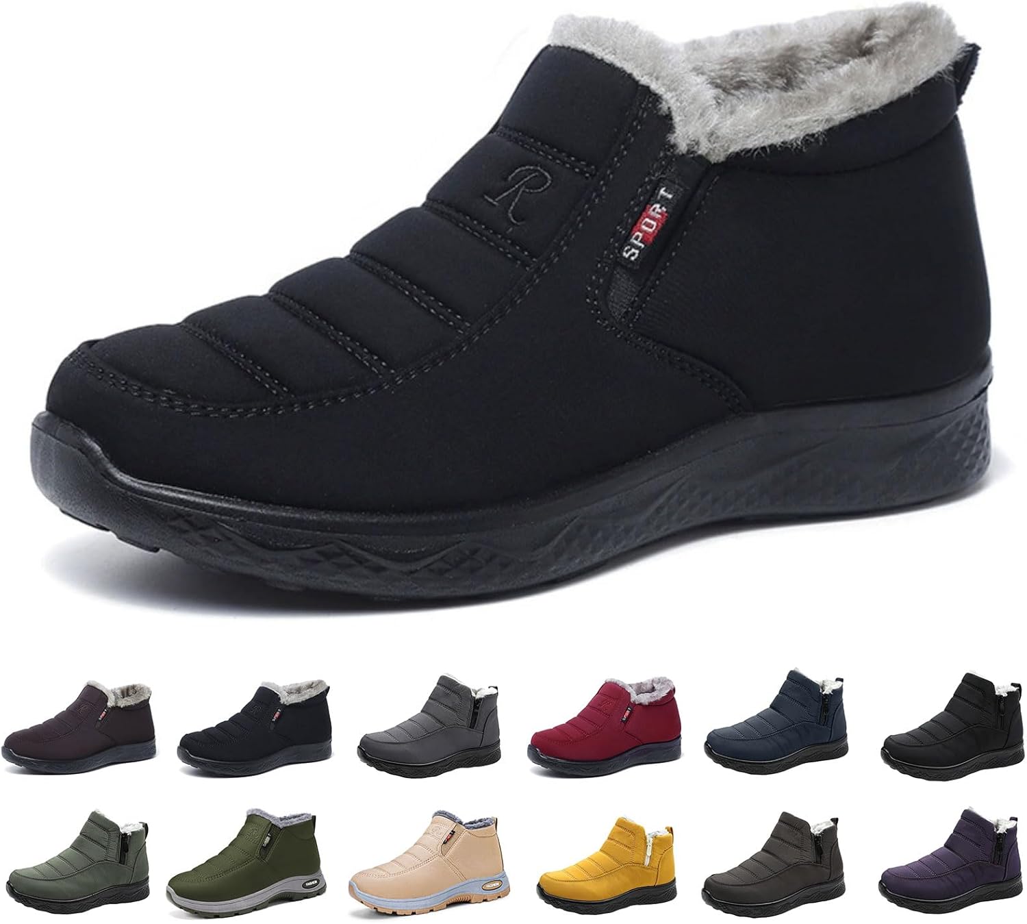 Женские зимние сапожки Toumov с меховой подкладкой, теплые, удобные, на липучке, ботильоны с поддержкой свода стопы, противоскользящие, ортопедические, легкие, комфортные короткие сапожки, термоботинки для прогулок, кроссовки, A-a1
Женские зимние сапожки Toumov с меховой подкладкой, теплые, удобные, на липучке, ботильоны с поддержкой свода стопы, противоскользящие, ортопедические, легкие, комфортные короткие сапожки, термоботинки для прогулок, кроссовки, A-a1