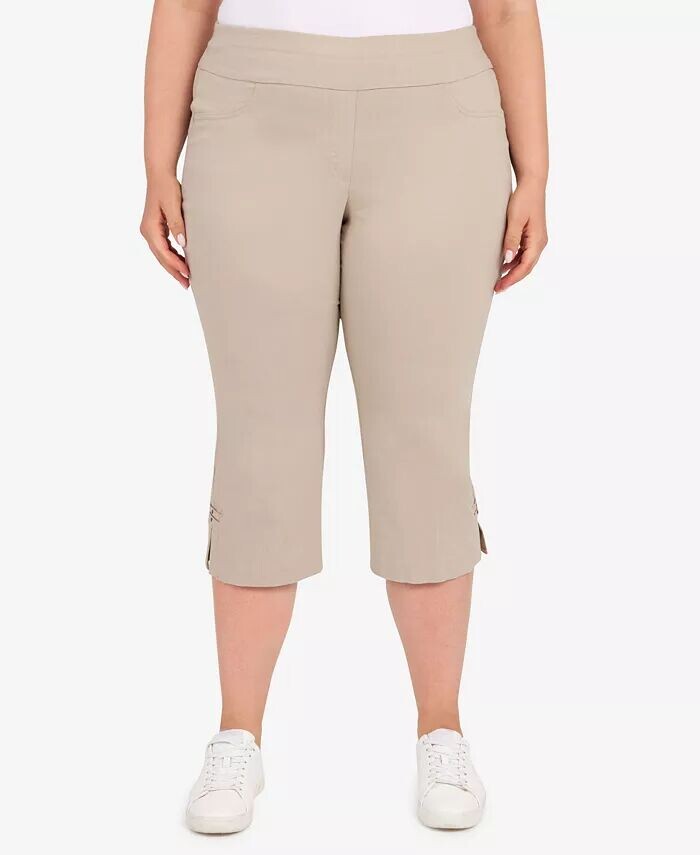 Брюки-капри Plus Size Essentials Solid Push-On с подрезами по низу HEARTS OF PALM, коричневый/бежевый
Брюки-капри Plus Size Essentials Solid Push-On с подрезами по низу HEARTS OF PALM, коричневый/бежевый