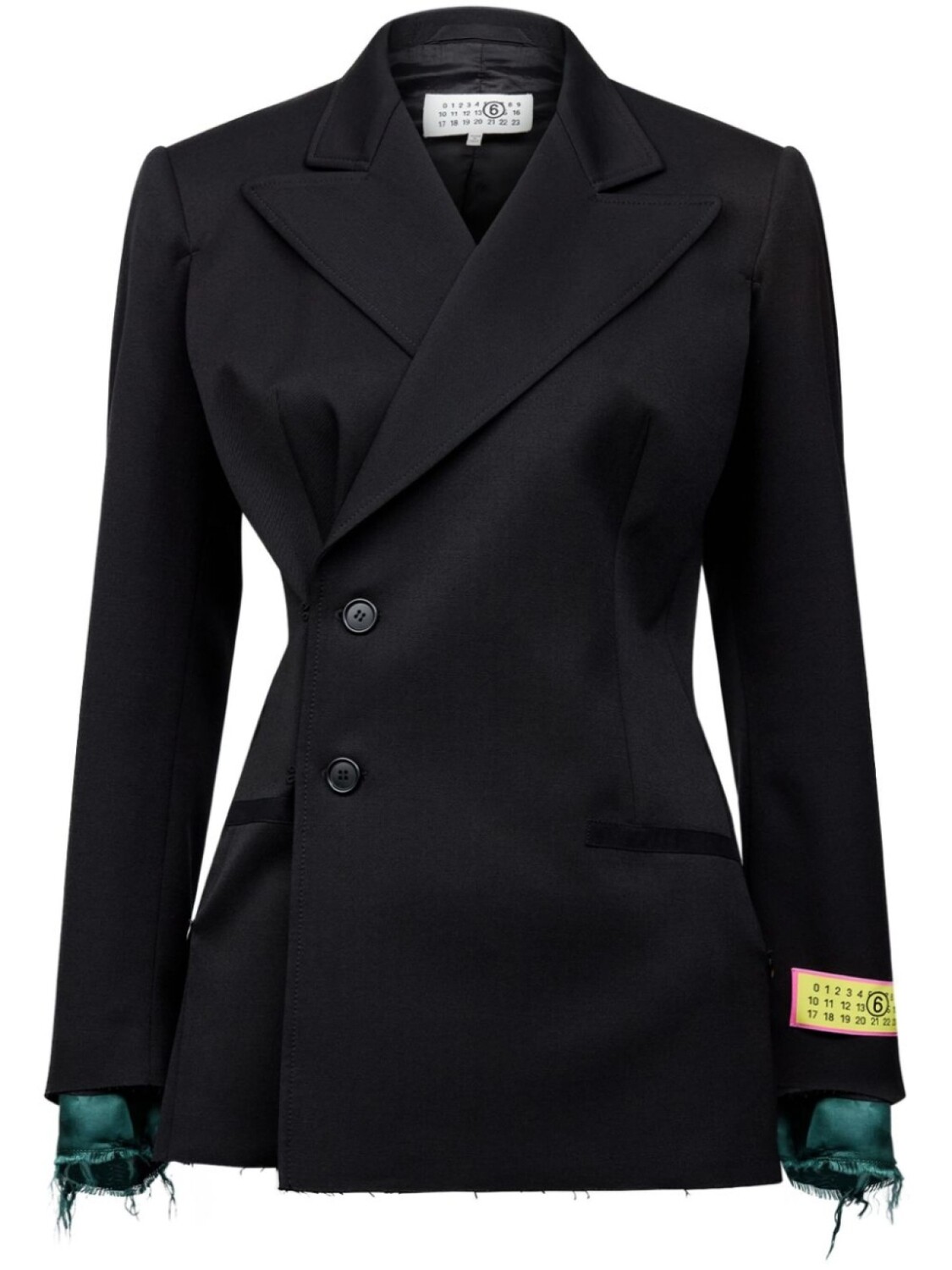 MM6 Maison Margiela твиловый пиджак с нашивкой-логотипом, черный
MM6 Maison Margiela твиловый пиджак с нашивкой-логотипом, черный