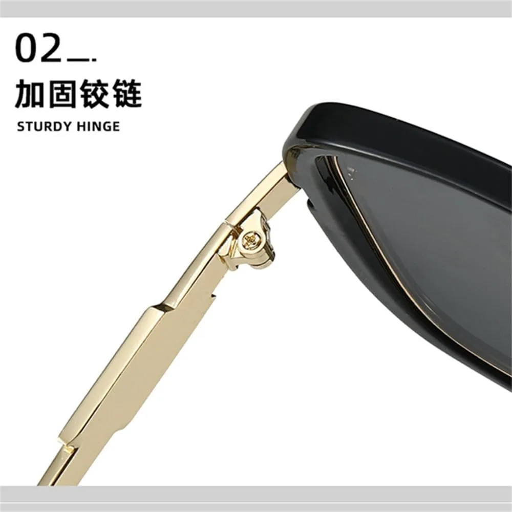 Солнцезащитные очки в стиле стимпанк, винтажные ретро-очки из металла, мужские и женские, для пляжа и путешествий, защита от УФ-излучения UV400 HDUBFY, C11
Солнцезащитные очки в стиле стимпанк, винтажные ретро-очки из металла, мужские и женские, для пляжа и путешествий, защита от УФ-излучения UV400 HDUBFY, C11