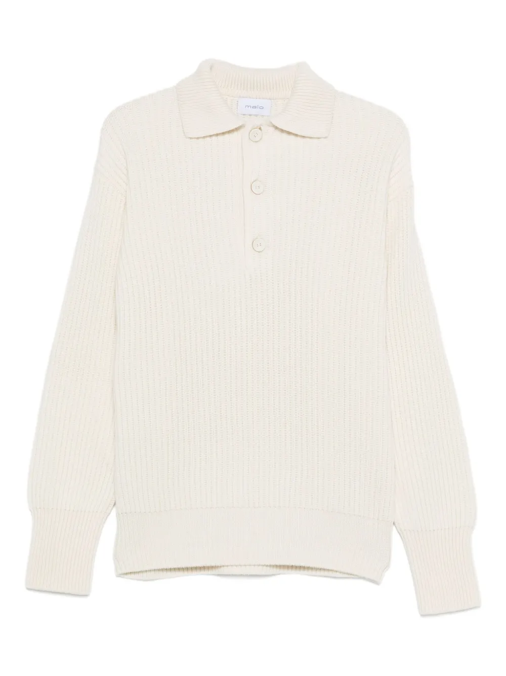 Кашемировый свитер с воротником поло Malo, нейтральный 
Кашемировый свитер с воротником поло Malo, нейтральный