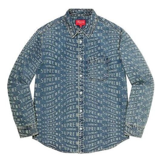 Рубашка warp jacquard logos denim shirt 'teal white' Supreme, мультиколор
Рубашка warp jacquard logos denim shirt 'teal white' Supreme, мультиколор
