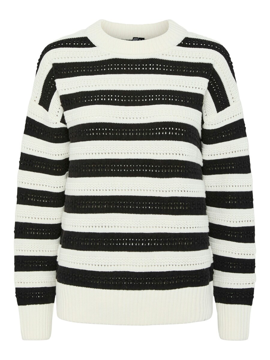 Тонкий вязаный свитер PIECES Sweater PCFANNI, белый 
Тонкий вязаный свитер PIECES Sweater PCFANNI, белый