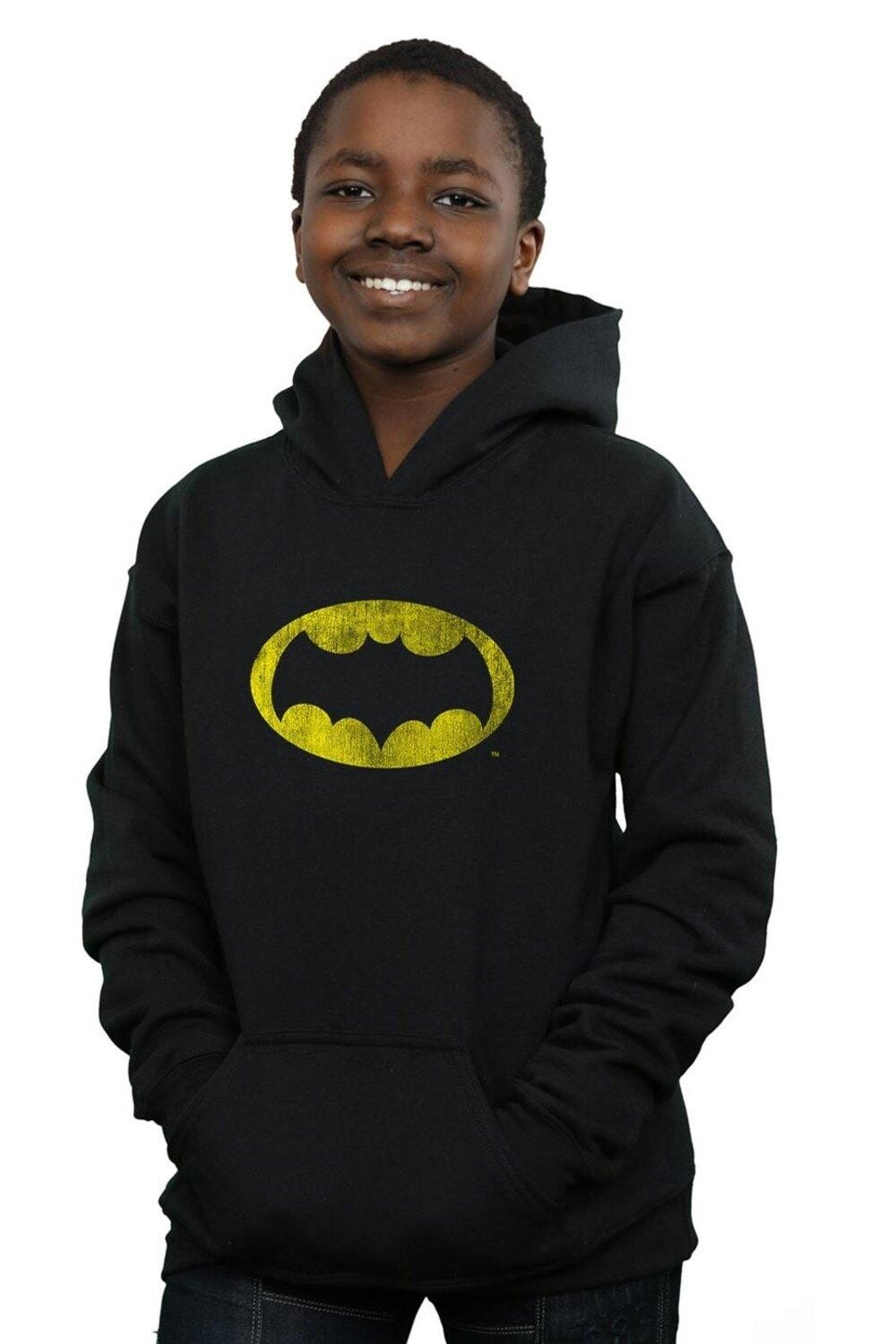 Толстовка с рваным логотипом из сериала «Бэтмен» DC Comics, черный
Толстовка с рваным логотипом из сериала «Бэтмен» DC Comics, черный