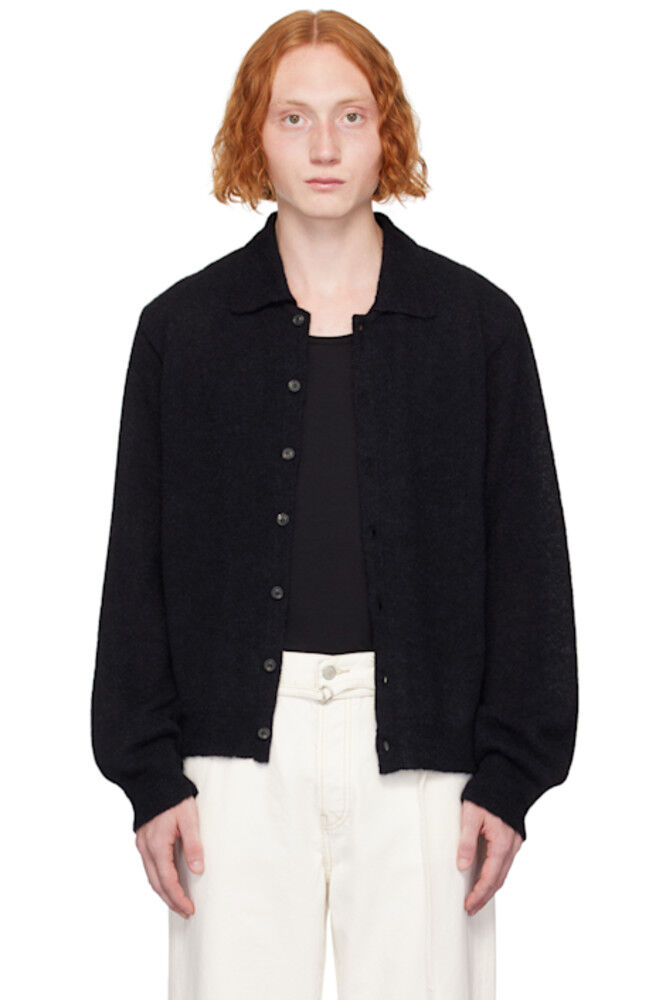 Черный вечерний кардиган поло OUR LEGACY
Черный вечерний кардиган поло OUR LEGACY