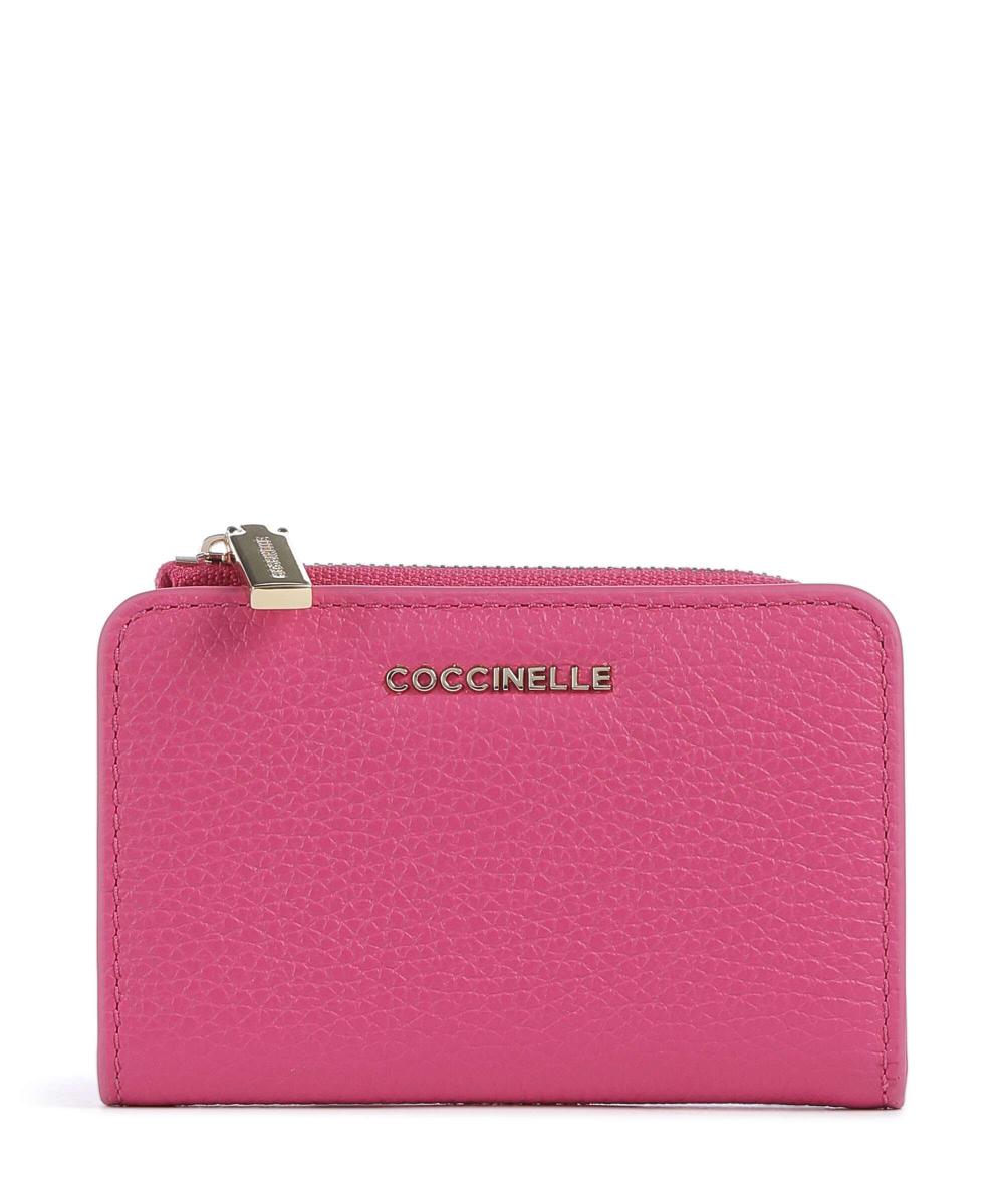 Мягкий металлический кошелек из зернистой кожи Coccinelle, фуксия
Мягкий металлический кошелек из зернистой кожи Coccinelle, фуксия