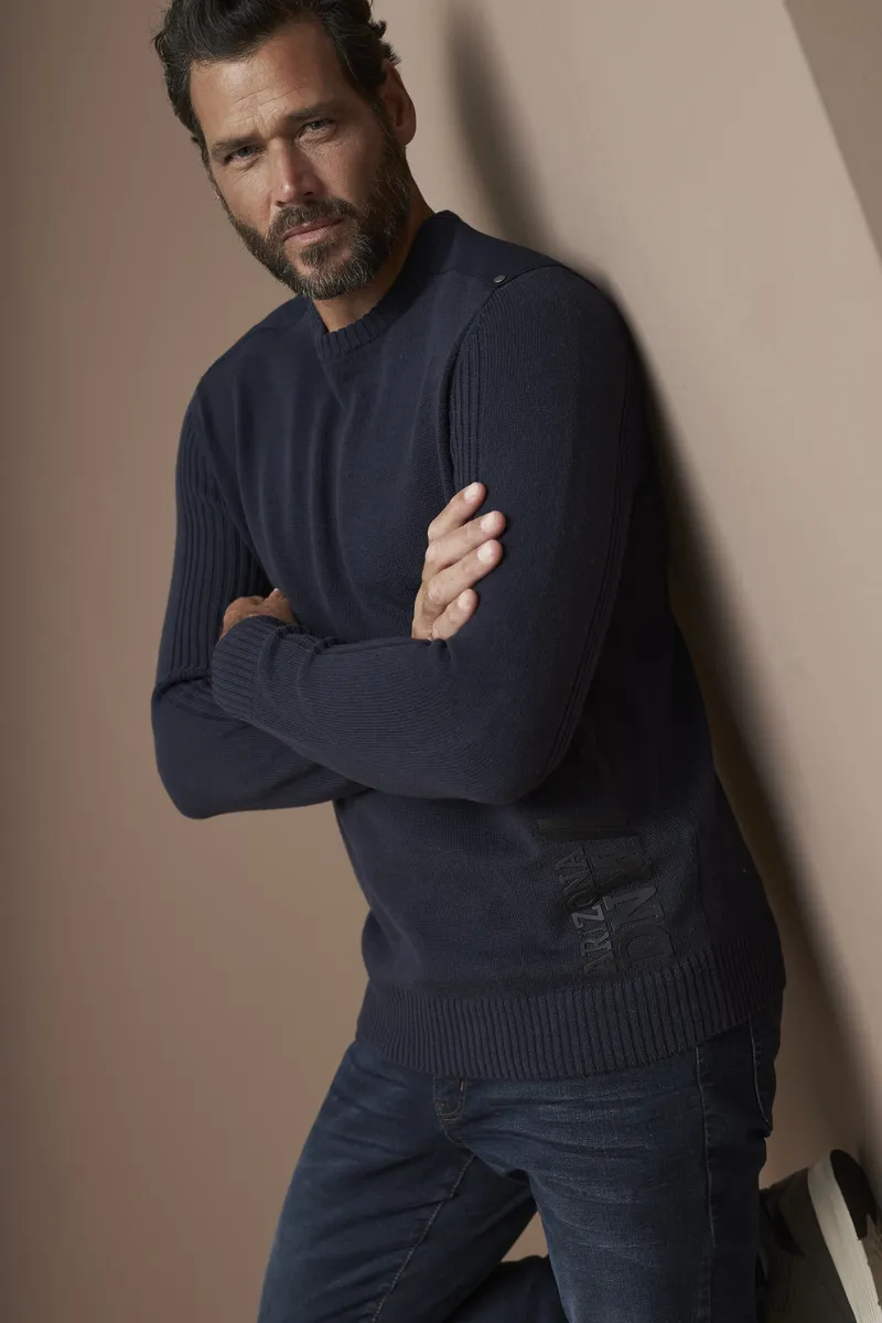 Свитер Arizona с круглым вырезом и принтом сбоку, цвет морской волны
Свитер Arizona с круглым вырезом и принтом сбоку, цвет морской волны