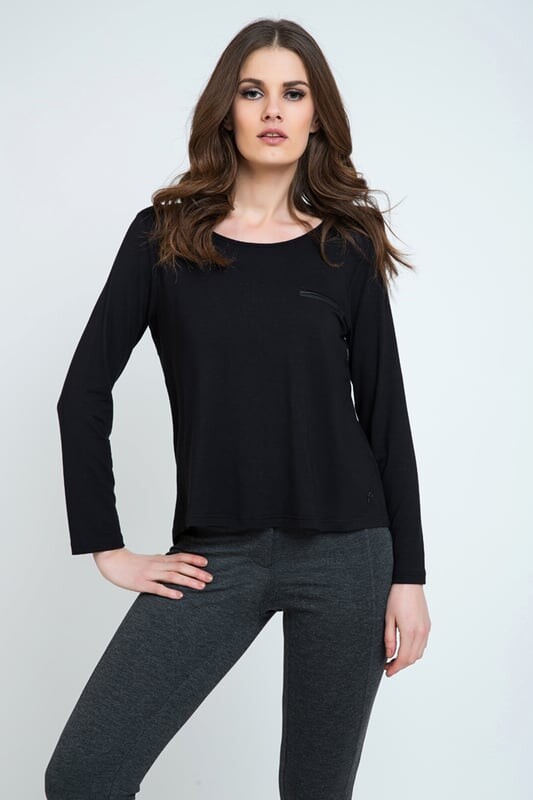 Топ из джерси с карманами Conquista, черный
Топ из джерси с карманами Conquista, черный