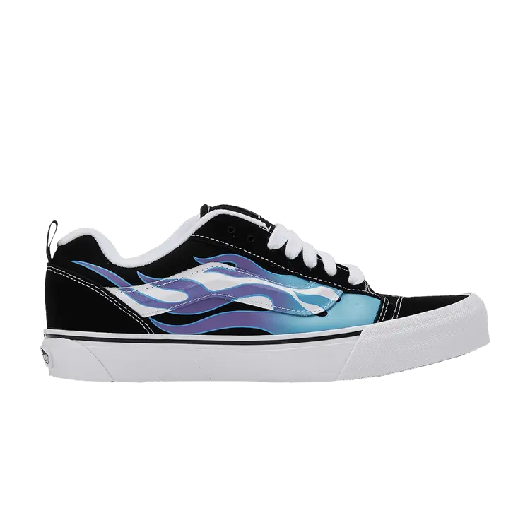 Кроссовки Vans Knu-Skool 'Black Blue Flame', черный 
Кроссовки Vans Knu-Skool 'Black Blue Flame', черный