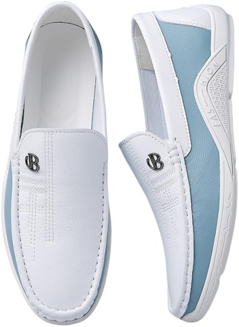 Мужские стильные лоферы с контрастной отделкой, на резиновой подошве, удобные и не скользящие, повседневная и прочная обувь для ходьбы, подходит для активного отдыха на свежем воздухе Hhhchpm, белый
Мужские стильные лоферы с контрастной отделкой, на резиновой подошве, удобные и не скользящие, повседневная и прочная обувь для ходьбы, подходит для активного отдыха на свежем воздухе Hhhchpm, белый