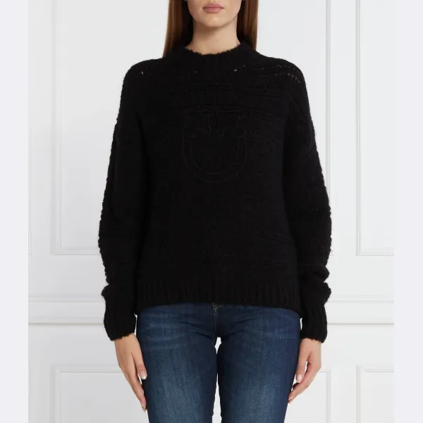Шерстяной свитер обычного кроя Pinko, черный
Шерстяной свитер обычного кроя Pinko, черный