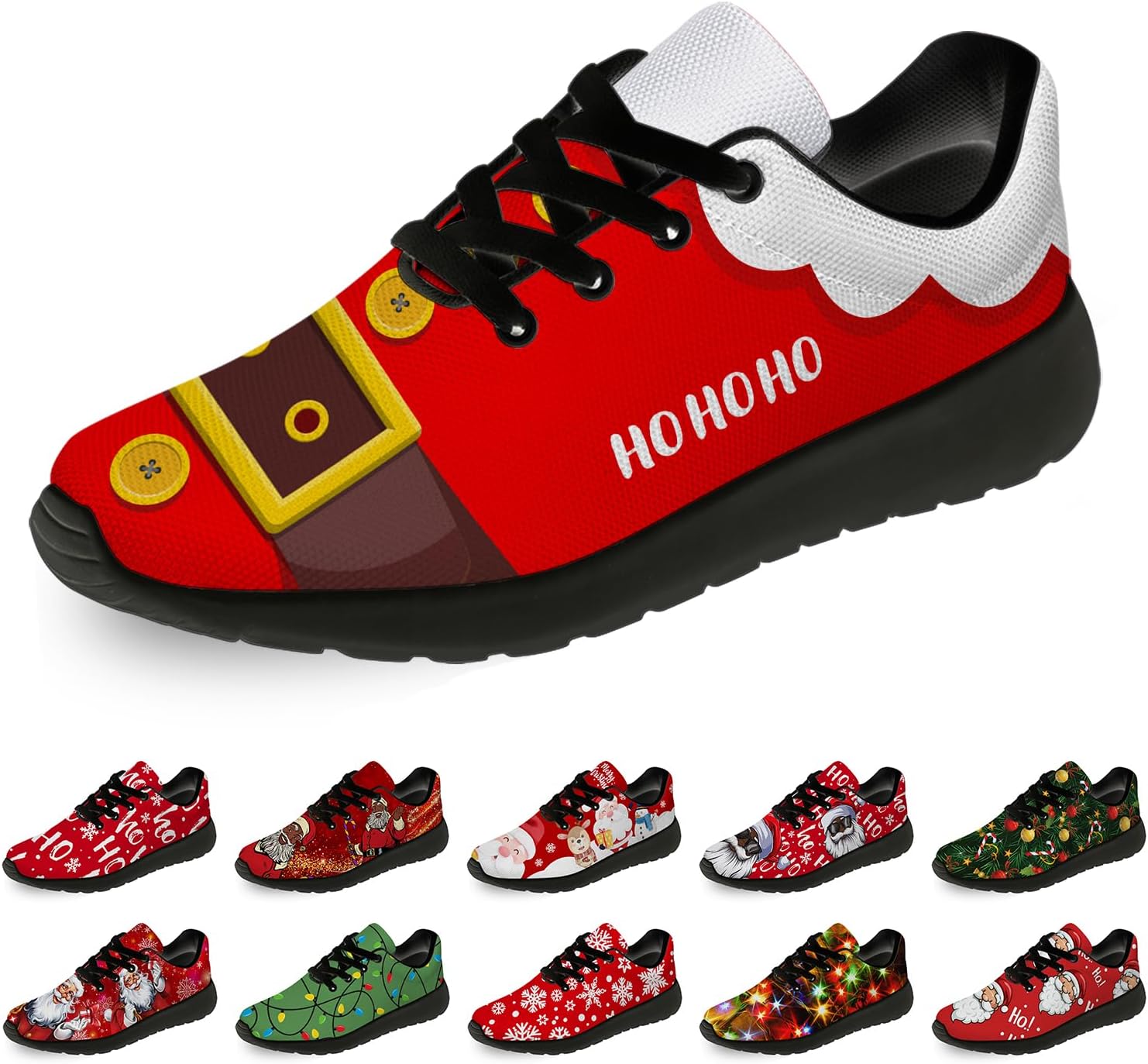Рождественские кроссовки Horethy для женщин и мужчин, удобные легкие кеды для бега и ходьбы, теннисные кроссовки, кроссовки Санты, подарок для мальчика и девочки, красный
Рождественские кроссовки Horethy для женщин и мужчин, удобные легкие кеды для бега и ходьбы, теннисные кроссовки, кроссовки Санты, подарок для мальчика и девочки, красный