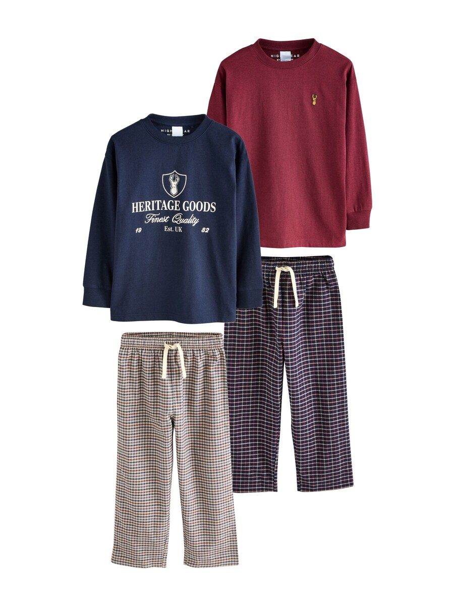 Пижама Next, темно-синий/бордовый/белый
Пижама Next, темно-синий/бордовый/белый