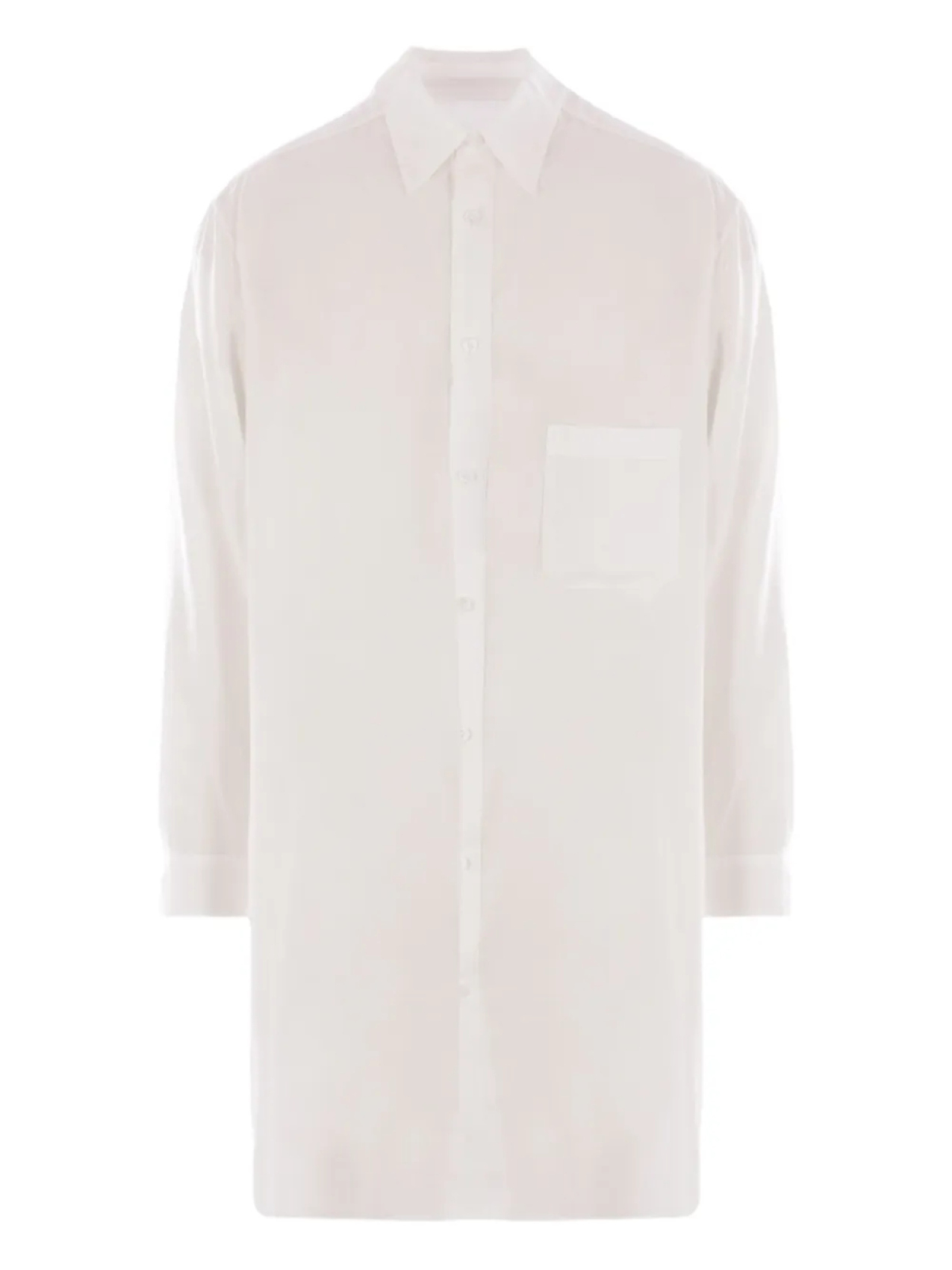 Полупрозрачная рубашка Yohji Yamamoto, белый
Полупрозрачная рубашка Yohji Yamamoto, белый