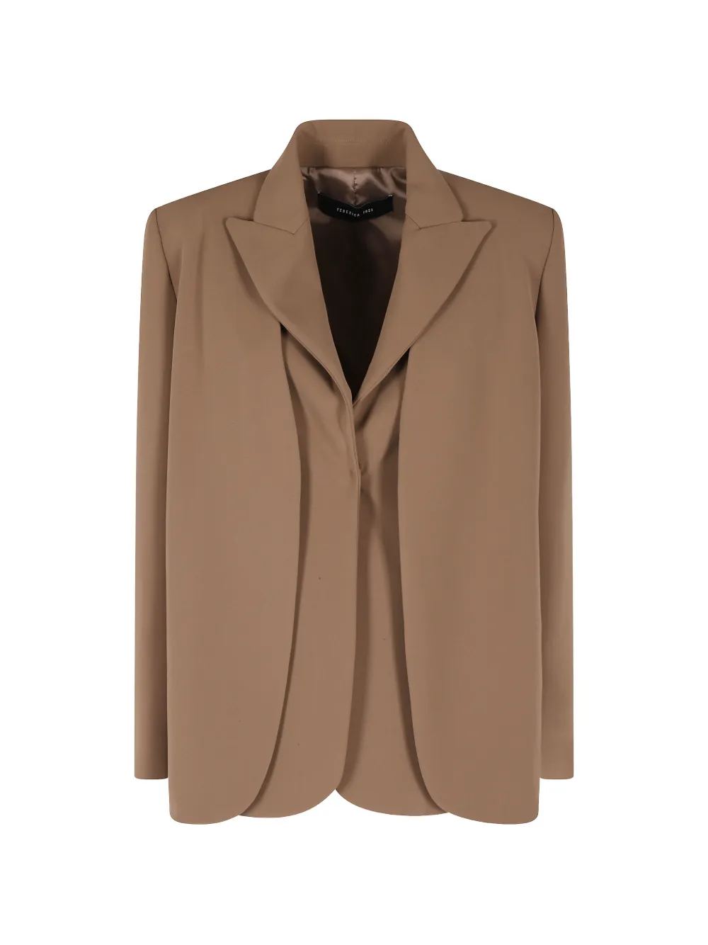 Пиджак с острыми лацканами Federica Tosi, коричневый
Пиджак с острыми лацканами Federica Tosi, коричневый