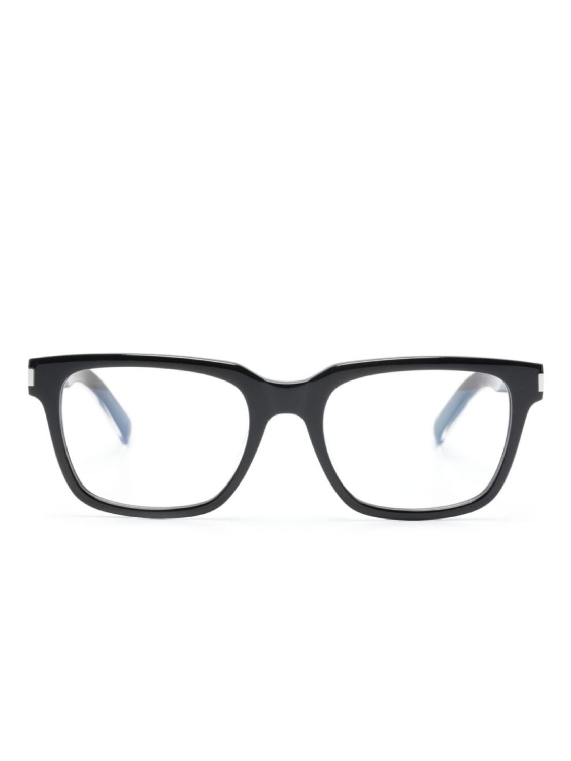 Saint Laurent Eyewear очки в прямоугольной оправе с логотипом, черный 
Saint Laurent Eyewear очки в прямоугольной оправе с логотипом, черный