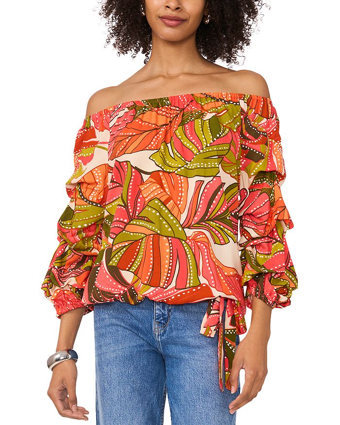 Топ с открытыми плечами VINCE CAMUTO, оранжевый 
Топ с открытыми плечами VINCE CAMUTO, оранжевый