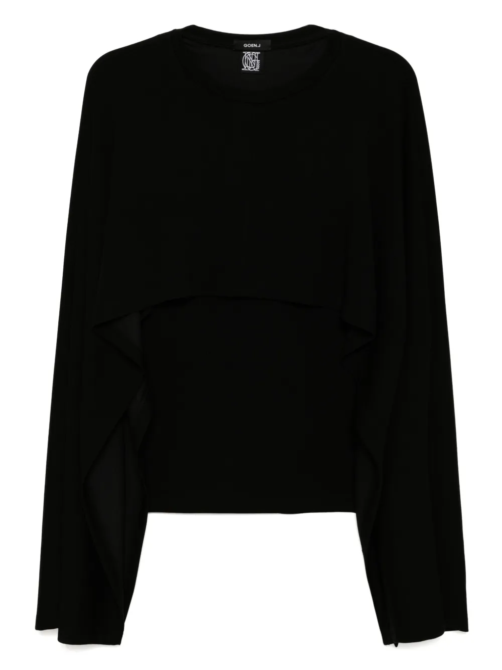 Топ-кейп в рубчик Goen.J, черный
Топ-кейп в рубчик Goen.J, черный