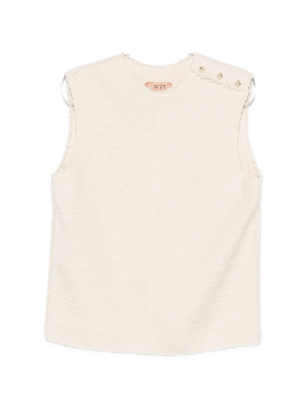 Блузка без рукавов на пуговицах Nº21, бежевый
Блузка без рукавов на пуговицах Nº21, бежевый