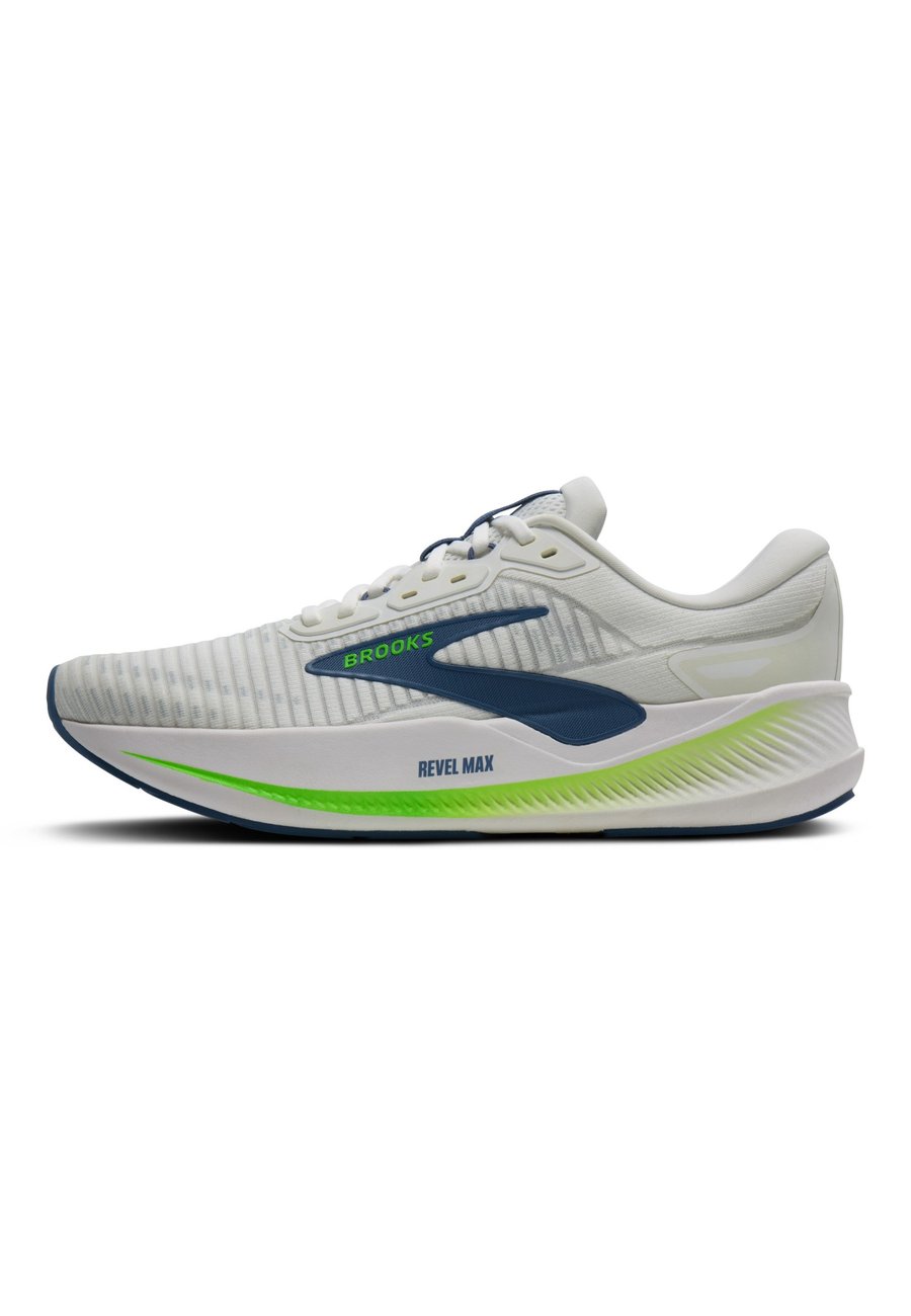 Кроссовки Brooks REVEL MAX, White Moonlight/Green Gecko/White
Кроссовки Brooks REVEL MAX, White Moonlight/Green Gecko/White
