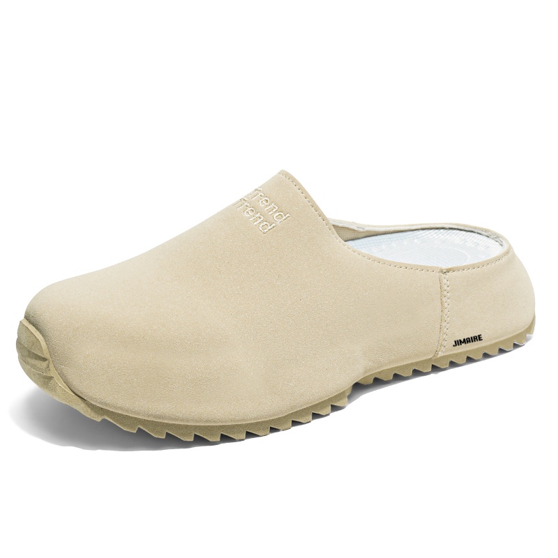 Мужские сандалии с закрытым носком, резиновая подошва, устойчивая к запахам и истиранию, противоскользящая King Jinmai, Beige 
Мужские сандалии с закрытым носком, резиновая подошва, устойчивая к запахам и истиранию, противоскользящая King Jinmai, Beige