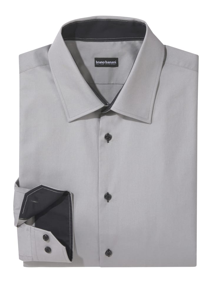 Рубашка с длинными рукавами серого цвета Bruno Banani
Рубашка с длинными рукавами серого цвета Bruno Banani