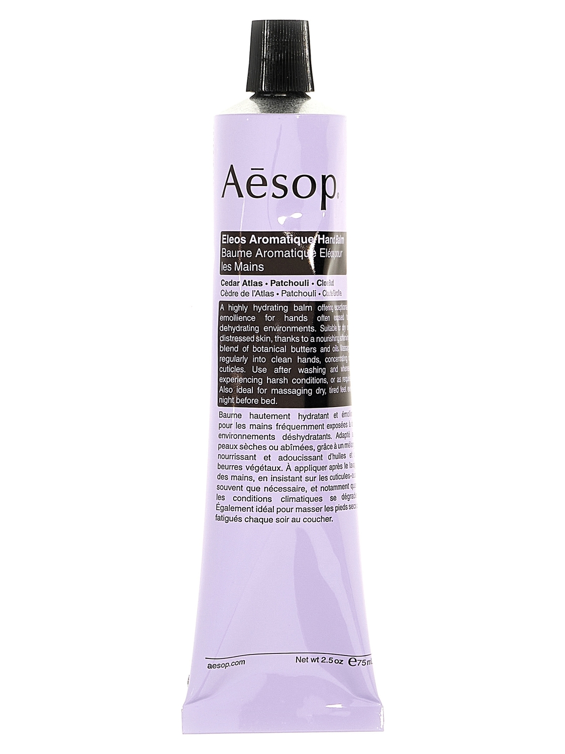 Крем для рук «Eleos Aromatique» 75 мл Aesop, фиолетовый
Крем для рук «Eleos Aromatique» 75 мл Aesop, фиолетовый