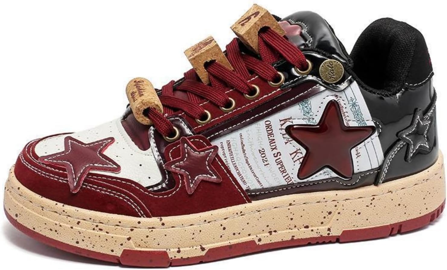 Мужские массивные кроссовки Star Shoes Y2K в ретро-стиле, кожаные кроссовки на шнуровке, легкая и удобная обувь для ходьбы для мужчин и женщин Generic, бордовый
Мужские массивные кроссовки Star Shoes Y2K в ретро-стиле, кожаные кроссовки на шнуровке, легкая и удобная обувь для ходьбы для мужчин и женщин Generic, бордовый