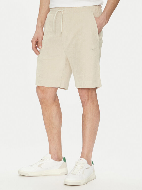 Спортивные шорты обычного кроя 50539868 Boss, бежевый 
Спортивные шорты обычного кроя 50539868 Boss, бежевый