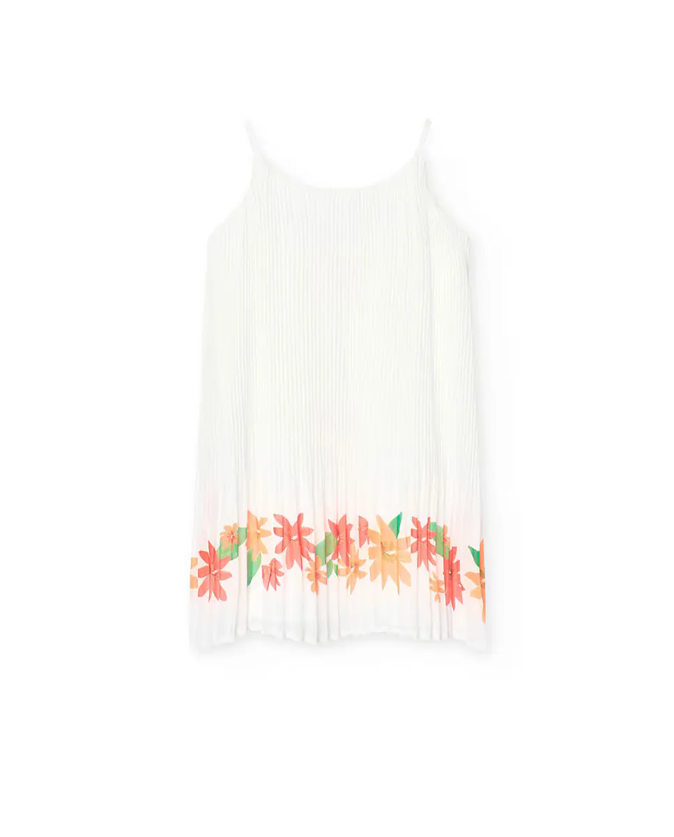 Платье для девочки без бретелек с цветочным принтом Boboli, белый
Платье для девочки без бретелек с цветочным принтом Boboli, белый