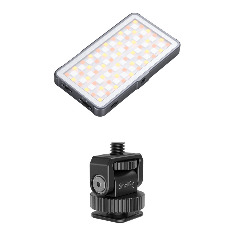 Светодиодный светильник SmallRig Vibe P96L RGB с адаптером Mini Cold Shoe на 1/4''-20
Светодиодный светильник SmallRig Vibe P96L RGB с адаптером Mini Cold Shoe на 1/4''-20