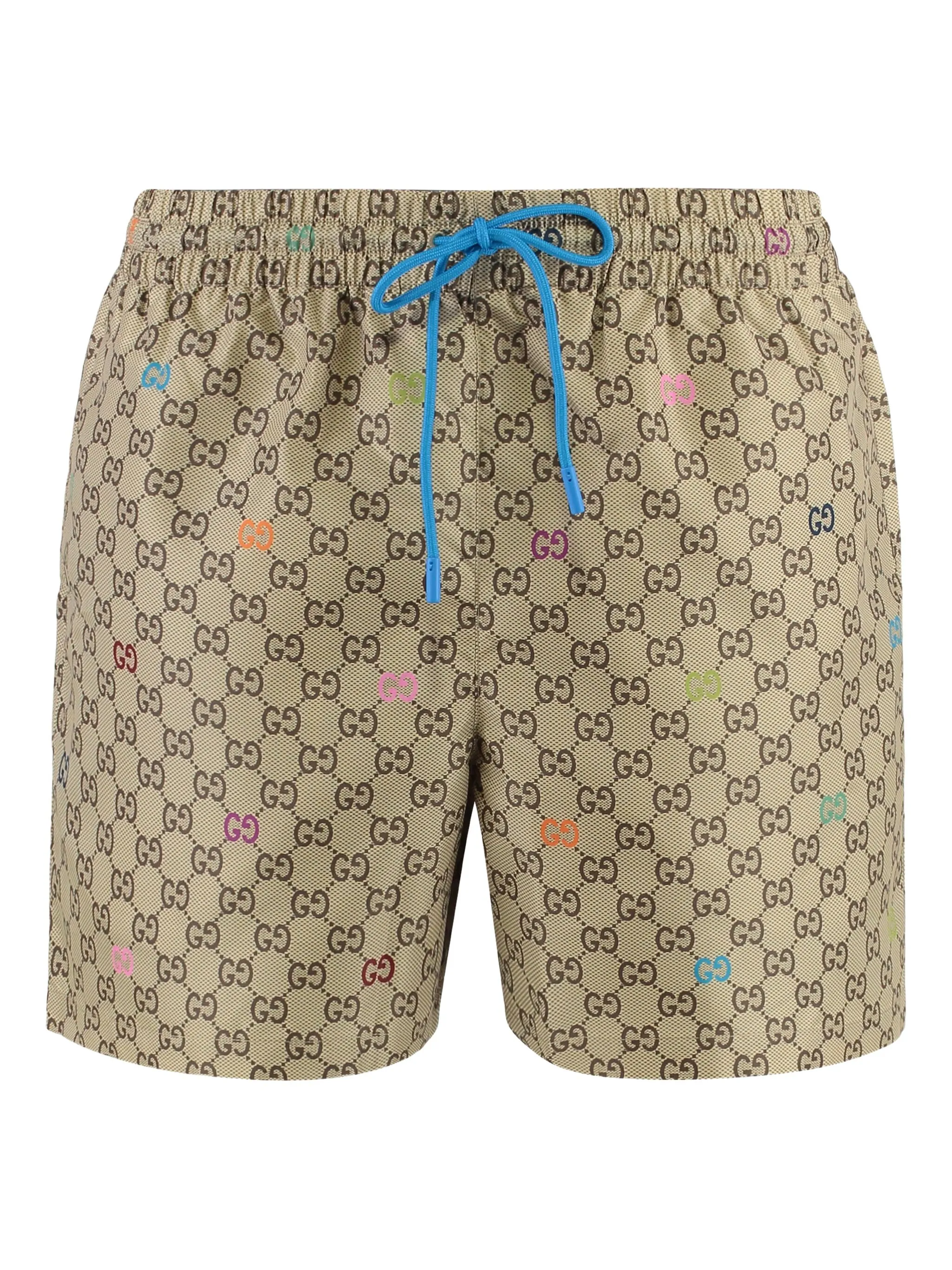 Плавки-шорты с логотипом GG Gucci, бежевый
Плавки-шорты с логотипом GG Gucci, бежевый
