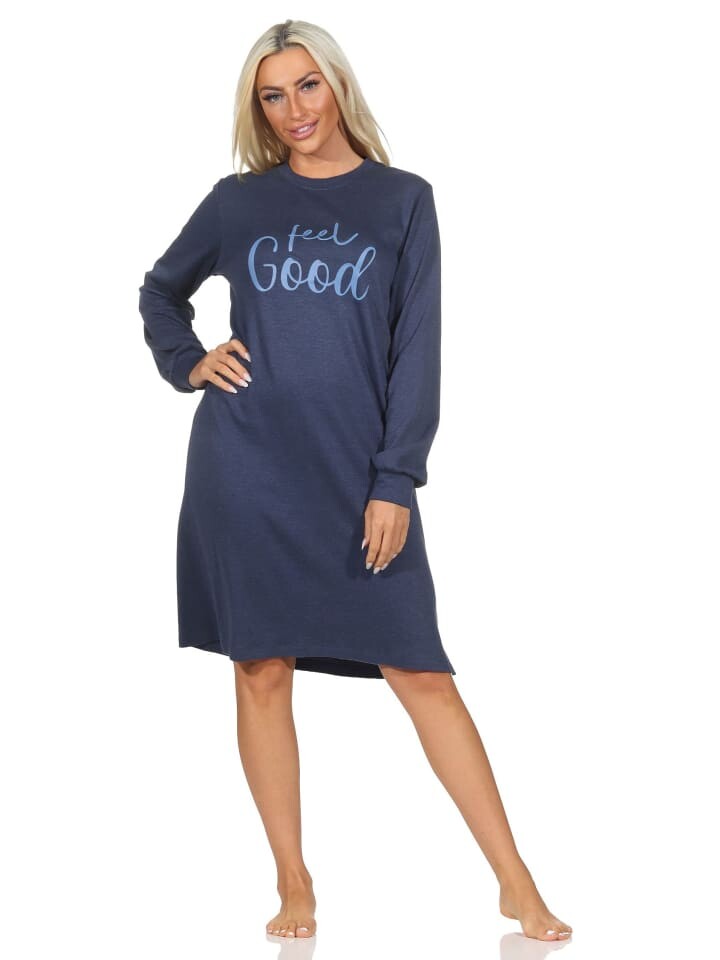 Ночная рубашка NORMANN Langarm Kuschel Interlock Frontprint, цвет blau-mel.
Ночная рубашка NORMANN Langarm Kuschel Interlock Frontprint, цвет blau-mel.