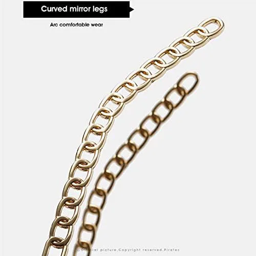 Солнцезащитные очки с цепочкой на дужках для женщин, винтажные, большие, из сплава, с градиентным переходом цвета, женские очки с полой дужкой MTZJH, White Gray
Солнцезащитные очки с цепочкой на дужках для женщин, винтажные, большие, из сплава, с градиентным переходом цвета, женские очки с полой дужкой MTZJH, White Gray