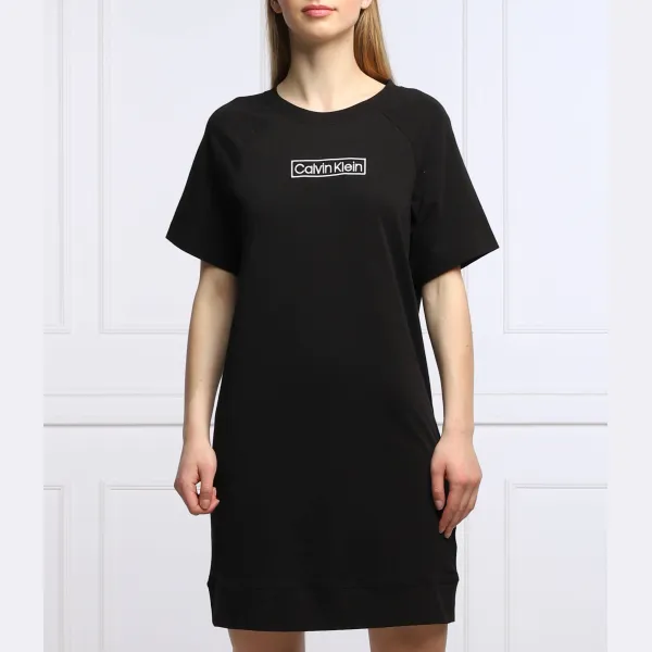 Ночная рубашка стандартного кроя Calvin Klein, черный
Ночная рубашка стандартного кроя Calvin Klein, черный