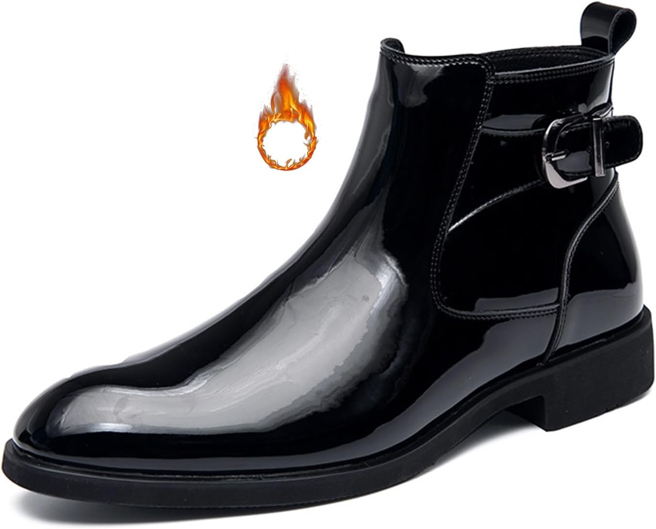 Мужские вечерние ботинки челси из лакированной кожи с низким каблуком и меховой подкладкой Botrent, черный
Мужские вечерние ботинки челси из лакированной кожи с низким каблуком и меховой подкладкой Botrent, черный