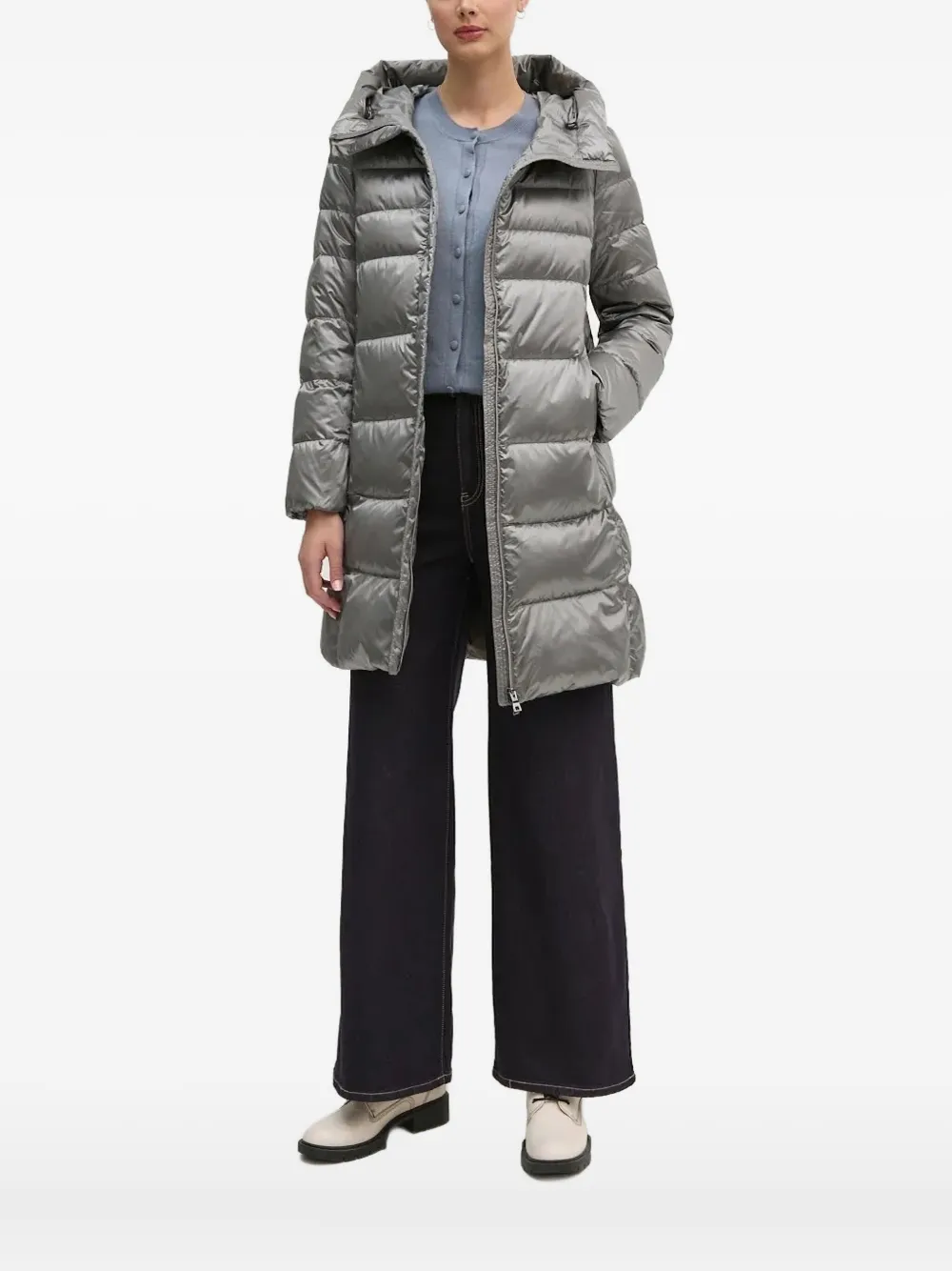 Стеганая куртка с капюшоном Geox, серый
Стеганая куртка с капюшоном Geox, серый