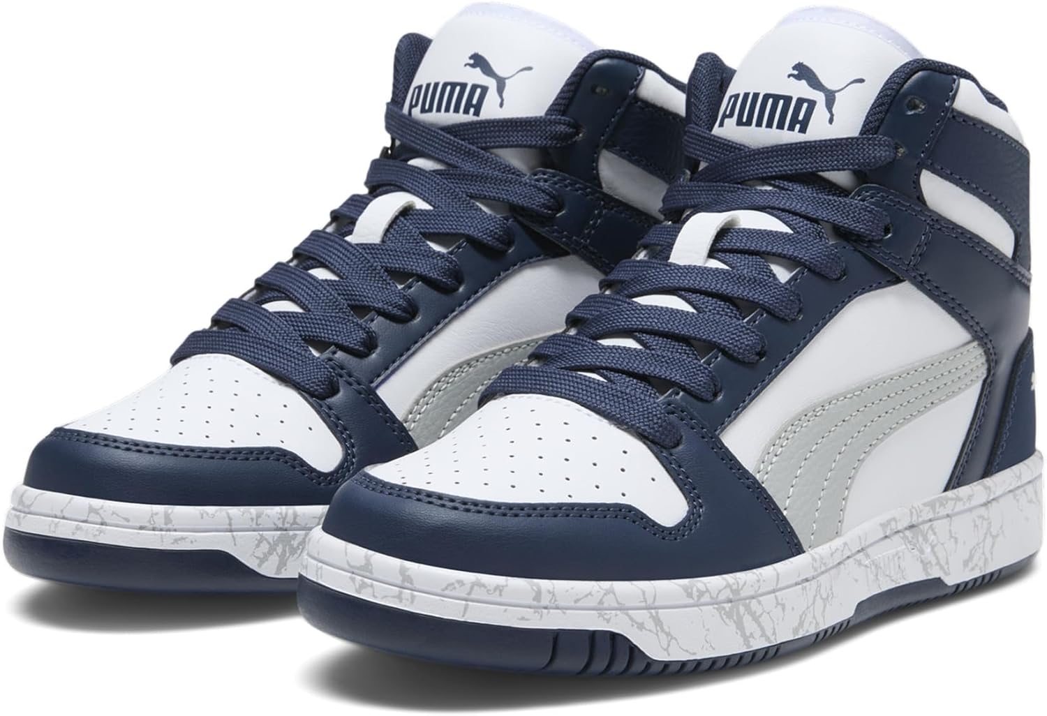 Кроссовки PUMA Rebound Layup Mid для мальчиков, белый/синий/серый/светло-серый
Кроссовки PUMA Rebound Layup Mid для мальчиков, белый/синий/серый/светло-серый