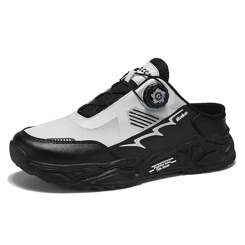 BAKE Бесшумные, устойчивые к запахам и истиранию закрытые тапочки для мужчин бело-черные, цвет White Black
BAKE Бесшумные, устойчивые к запахам и истиранию закрытые тапочки для мужчин бело-черные, цвет White Black