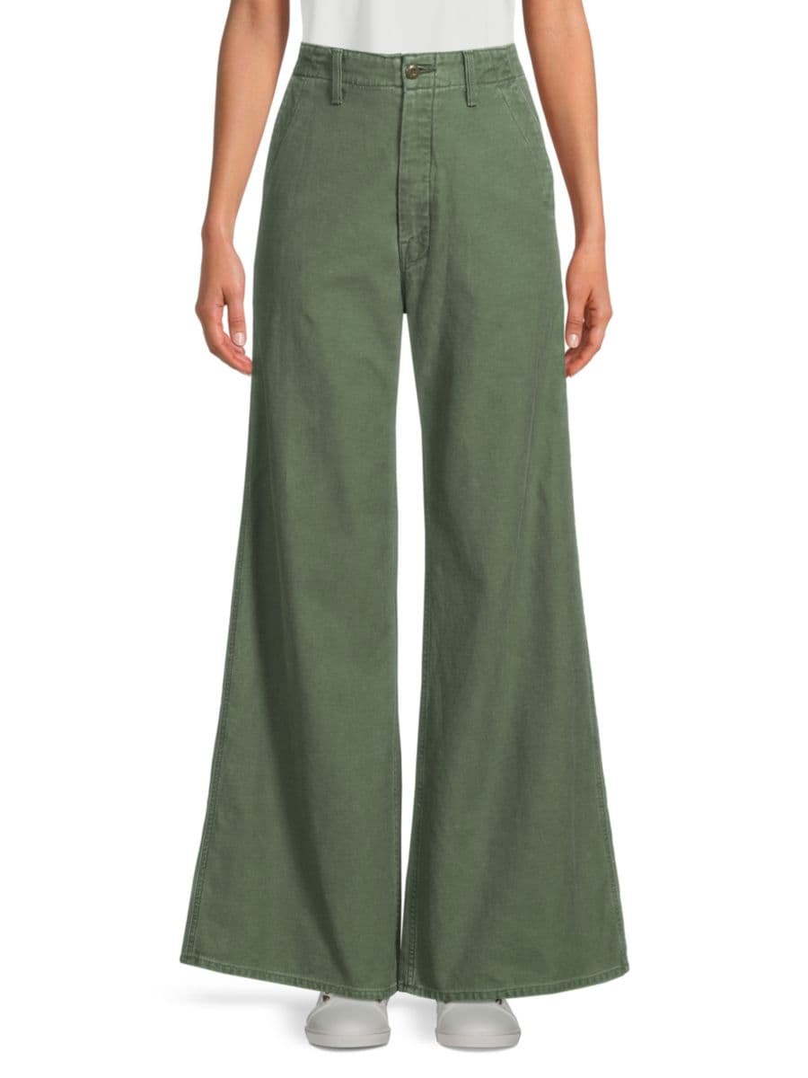 Джинсы Major Sneak Roller Wide Leg Mother, зеленый
Джинсы Major Sneak Roller Wide Leg Mother, зеленый