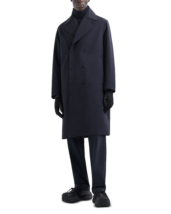 Двубортное тренчкот Emporio Armani, синий
Двубортное тренчкот Emporio Armani, синий