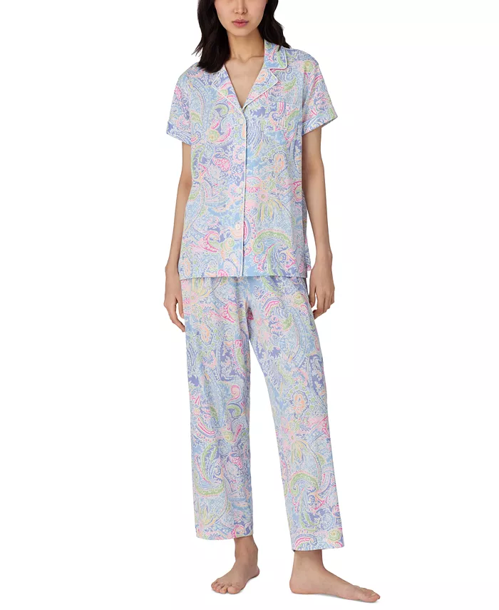 Женский укороченный пижамный комплект с вырезом на воротнике Lauren Ralph Lauren, красный
Женский укороченный пижамный комплект с вырезом на воротнике Lauren Ralph Lauren, красный