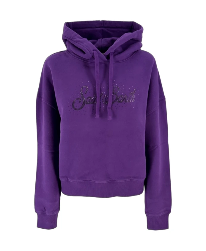 Укороченный фиолетовый свитер со стразами Mc2 Saint Barth, фиолетовый
Укороченный фиолетовый свитер со стразами Mc2 Saint Barth, фиолетовый