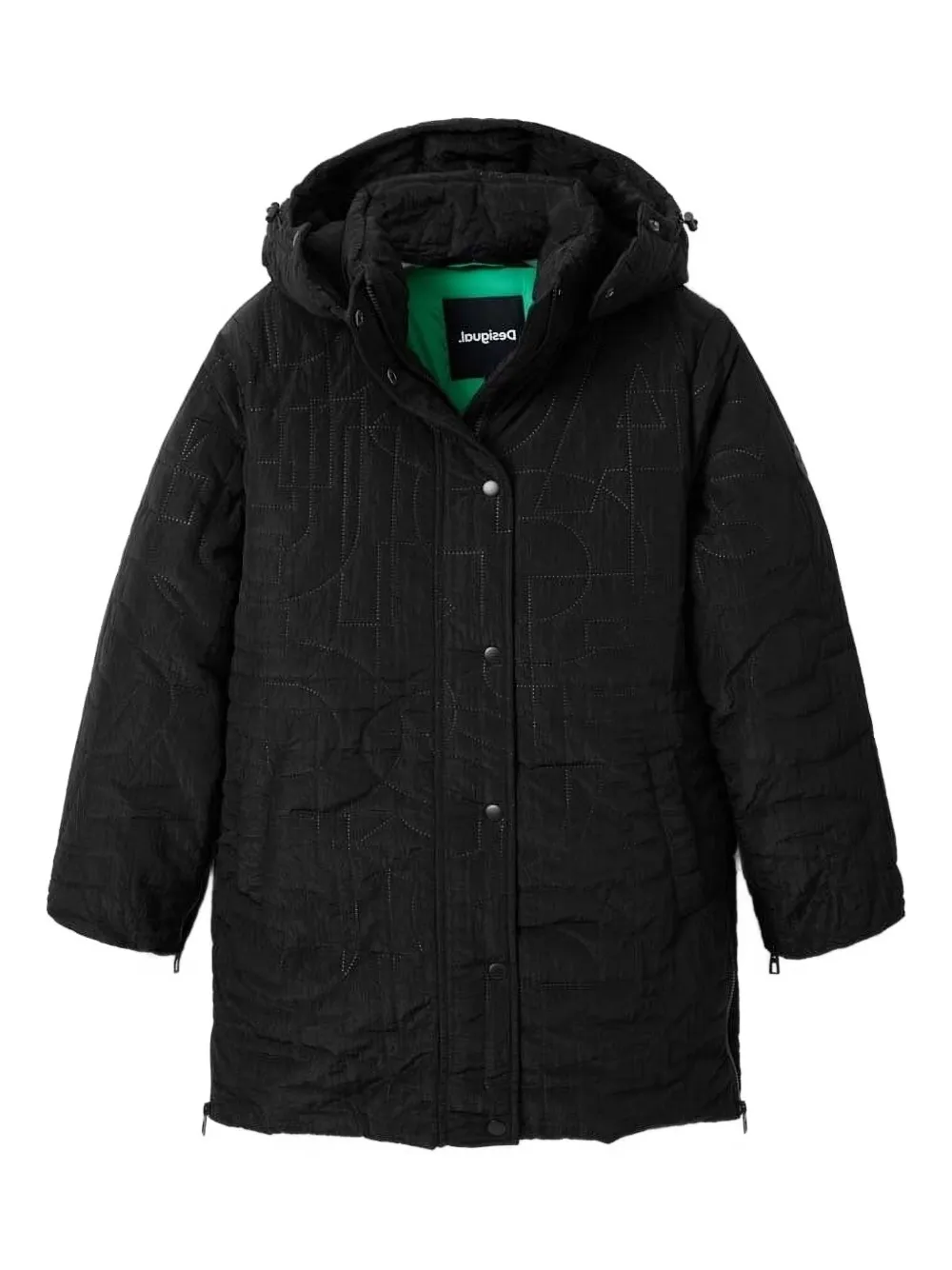 Стеганое пальто с логотипом Desigual, черный
Стеганое пальто с логотипом Desigual, черный
