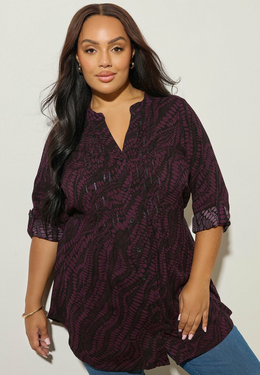 Блуза Yours Clothing ABSTRACT PRINT PINTUCK, Purple/Berry
Блуза Yours Clothing ABSTRACT PRINT PINTUCK, Purple/Berry