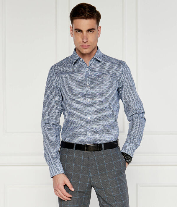 Рубашка мужская Hugo облегающего кроя с принтом, синий
Рубашка мужская Hugo облегающего кроя с принтом, синий